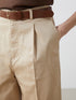 LC Waikiki Waist Belt Wide Fit Women's Trousers with Pocket Detail